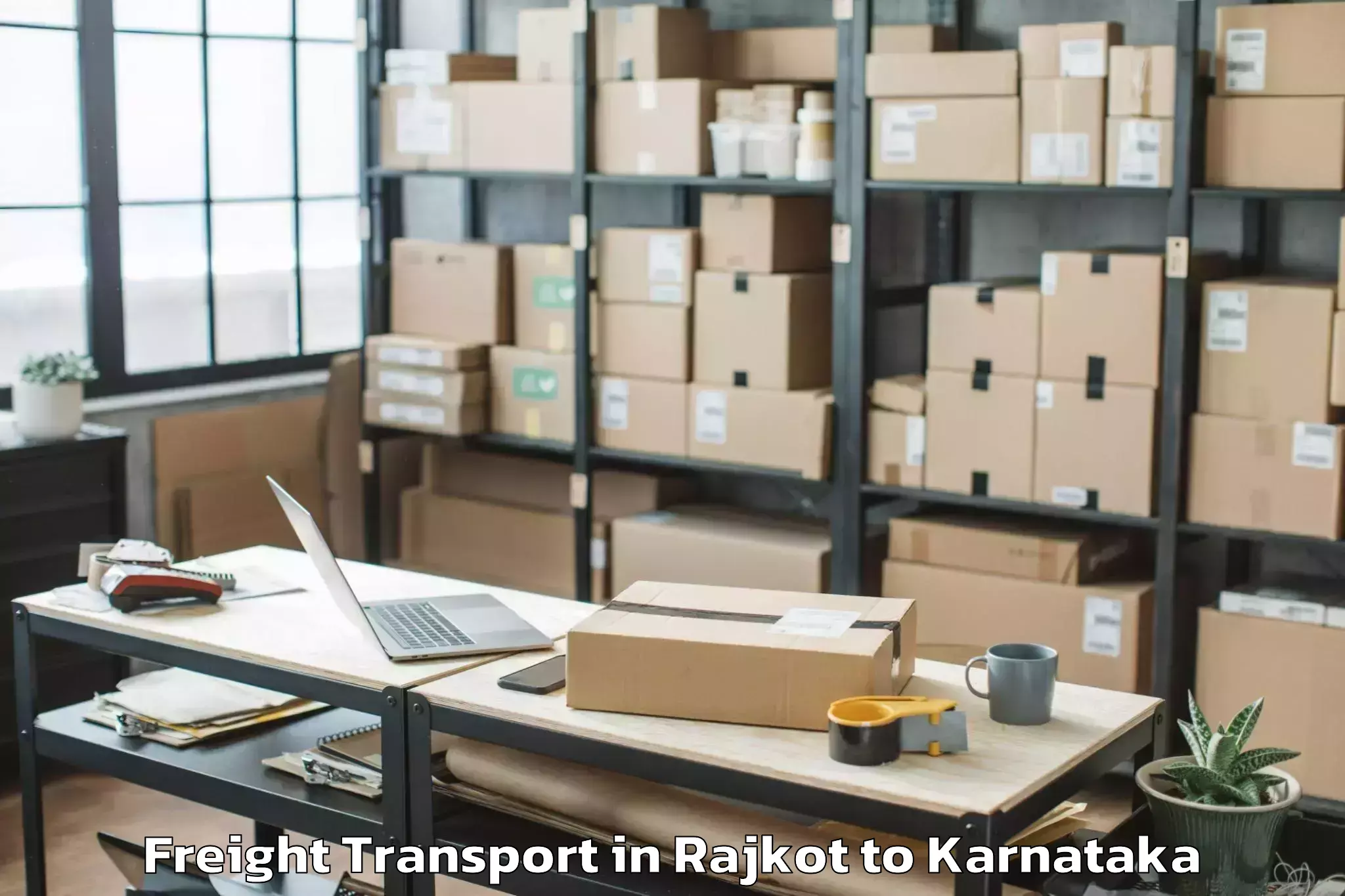 Get Rajkot to Holalkere Freight Transport